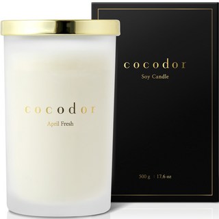 COCODOR 珂珂朵爾 大豆蠟燭 大罐, 四月清新, 500g, 1個