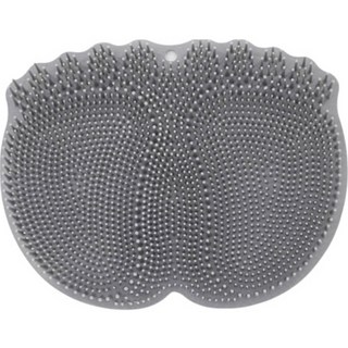 Coupiang 矽膠足部刷 洗腳墊 足部清潔器 灰色, 1個, 1入