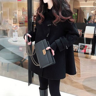 Paperments 女款秋冬寬鬆羊毛大衣 03287