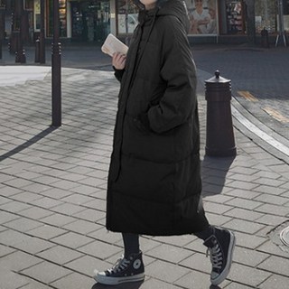 Paperments 女款簡約基本連帽長版大衣 03426