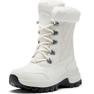 Paperments 女款加厚天鵝絨輕量防寒雪靴 00970