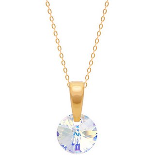 miniart 女性用 14K金 施華洛世奇水晶 極光項鍊 NP301 + 附盒套組