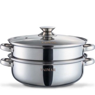 바이마르 엔틱 스테인레스 2단 인덕션 찜솥, 28cm, 1개