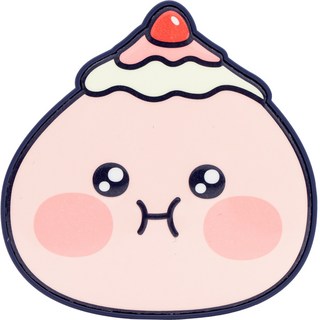 KAKAO FRIENDS Peach Five 臉型手機支架 纖薄款, 愛心Apeach, 1個