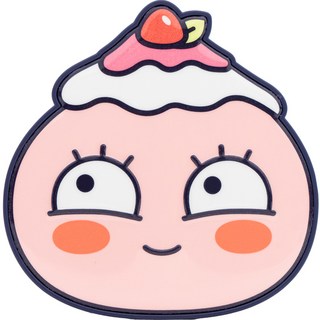 KAKAO FRIENDS Peach Five 臉型Griptok手機支架 纖薄款, Apeach, 1個