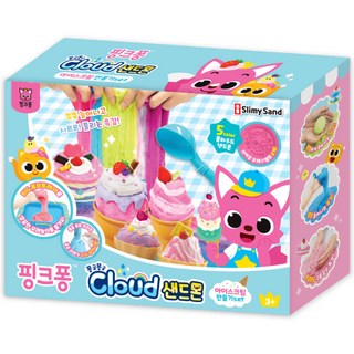 IWill COMPANY 碰碰狐 雲朵沙怪 冰淇淋製作組合, 混合色, 600g, 1個