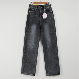 BBAE BBAE 女款刷毛落地牛仔寬褲