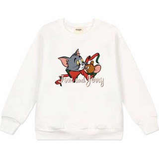 nykids 兒童湯姆貓與傑利鼠刷毛大學T恤 TJ056