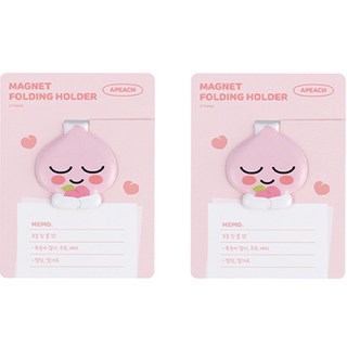KAKAO FRIENDS 角色造型磁吸夾, 2個, Apeach