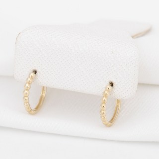 Rookiestone 女用 18k Mador 圓珠耳環 + 提袋