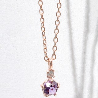 Lloyd 女性玫瑰切割誕生石14K項鍊 LNN21110G