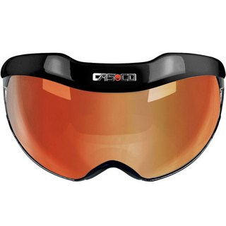 CASCO 07 5051 U Vautron black 運動用護目鏡 Snowmask 6, 亮紅色鏡面, 1個