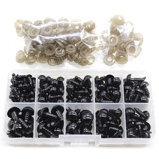 마켓플랜 뜨개질용 나사인형눈 142p 세트, 혼합색상, 1세트