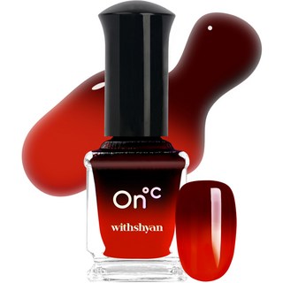 withshyan 溫感變色指甲油, 10 Ondo Of Temptation, 9ml, 1瓶