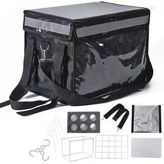 CARTEM 摩托車 自行車 保溫 保冷 外送箱, 黑色