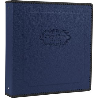 Story Album J&H 黏貼式素面相簿, 50片, 海軍藍