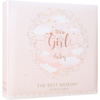 成長回憶口袋相簿, 200張, 寶寶紀念粉紅色