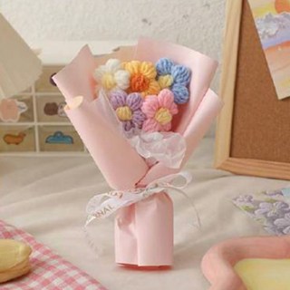 Jooang Objet 康乃馨迷你花束, 08 白色白玫瑰尤加利粉