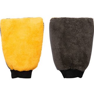 메이튼 스탠다드M 세차 워시 미트 극세사 장갑 양면 클린 워시 2개입, 오렌지 + 다크그레이, 1세트