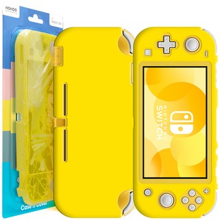 HOHOO 任天堂 Switch Lite 全包式保護殼 黃色, 1個, 單一商品