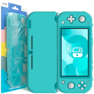 HOHOO Nintendo Switch Lite 全覆蓋保護殼 藍綠色, 1個, 單一商品