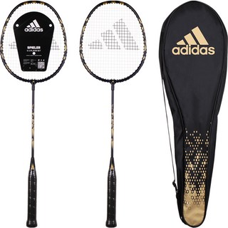 아디다스 성인용 배드민턴 라켓 SPIELER E1.2ST 2p + 풀커버 세트, SPIELER E1.2ST(블랙), 1세트