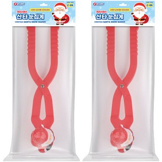 BUNNYLAND 聖誕節聖誕老人雪夾 C-09 2入, 2個