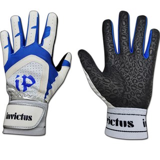 Invictus 棒球打擊手套 雙手用, 藍色 + 黑色, 1個