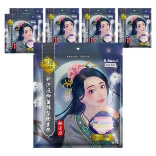 Mdmmd. 明洞國際 後宮超涼感系列 新涼感抑菌褲型衛生棉, L~XL, 2片, 6包
