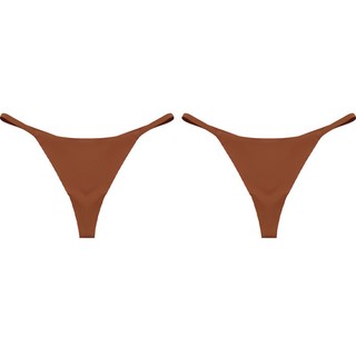 CofV 舒適無縫丁字褲, 2個, 紅橙色