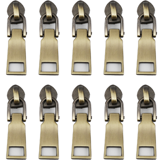 일반 금속 지퍼머리 5호, 엔틱골드, 10개