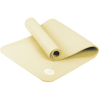 아리프 NBR 요가매트 + 벨크로 스트랩, 버터밀크, 1개