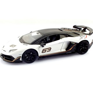 Replicas 1:24 可開門 LED 藍寶堅尼 Aventador SVJ 壓鑄模型車 MSZ926928WH, 混合色