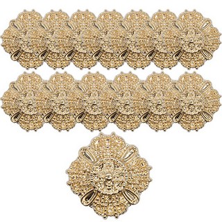 高級西裝珠寶珍珠大衣鈕扣 柏林 18mm, SR金, 14個