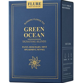 Flure迷迭香花茶三角茶包 Green Ocean款, 1g, 5入, 1個