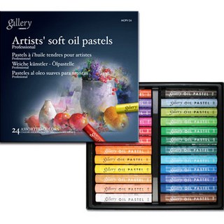 문교 소프트 오일 지함 파스텔 MOPV-24, 24색, 1개