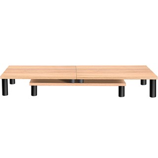 anyclear 多用途木鋼多功能支架 變形支架 收納架 LG-10, 原木色