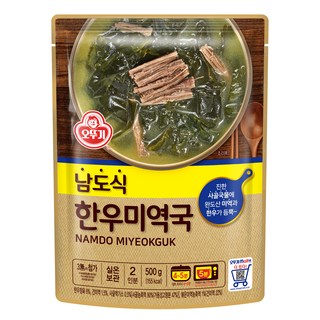 오뚜기 남도식 한우미역국, 2개, 500g