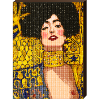 케이엠엘리 3D 액자형 유디트 원형 DIY 보석십자수 46 x 33.5 x 2 cm, 혼합색상, 1개