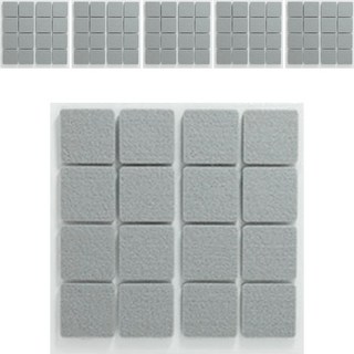 ALLDAY LAB 防噪音毛氈保護貼 方形 灰色, 1個