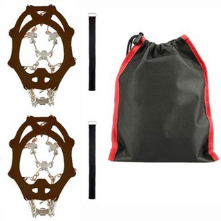 REGENS 24齒鏈條防滑冰爪 冬季登山必備用品, 黑色