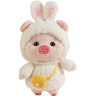 小豬造型羊毛氈DIY組, 羊毛咕嚕聲, 1套