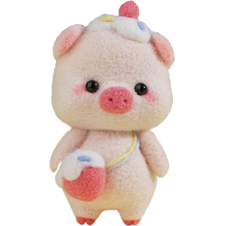 小豬造型羊毛氈DIY組, 親愛的咕嚕聲, 1套