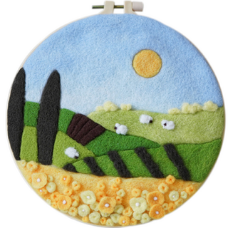 DIY羊毛氈畫框組, 1套, C