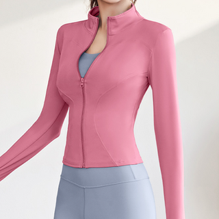 PEONIST 女性修身運動上衣拉鍊外套