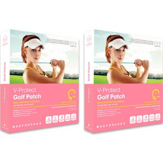 매드포코스 여성용 V 프로텍트 자외선차단 보습케어 쿨링 하이드로겔 야외스포츠 골프패치 5p, 2개