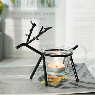 Moneta 北歐風格浪漫燭台, A黑色