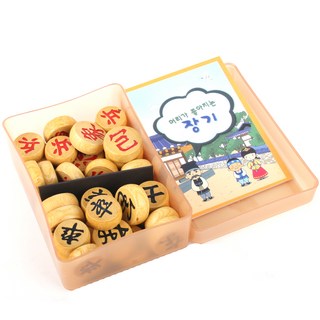 6 BROTHERS BADUK 木製韓國象棋子 梔子染料 + 韓國象棋漫畫書套組, 黃色