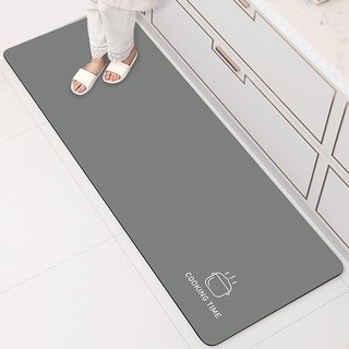 簡約防滑矽藻土廚房地墊, 混色