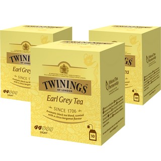TWININGS 唐寧茶 盒裝伯爵紅茶茶包, 2g, 10包, 3盒